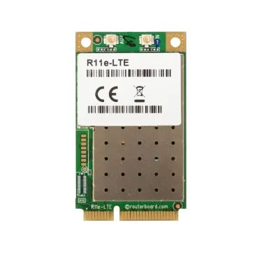 Mikrotik R11e-LTE7 Tarjeta miniPCI-e 3G/4G/LTE con 2 conectores u.FL para bandas internacionales 1/3/5/7/8/20/28/32/38/40/41, CAT7