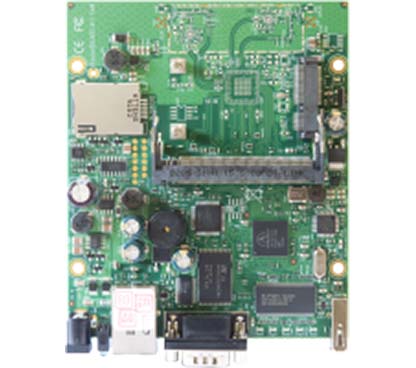 Mikrotik RB/411U RouterBOARD 411 with 300MHz Atheros CPU, 32MB RAM, 1 LAN, 1 miniPCI, 1MiniPCIe, 1 USB Slot, RouterOS L4