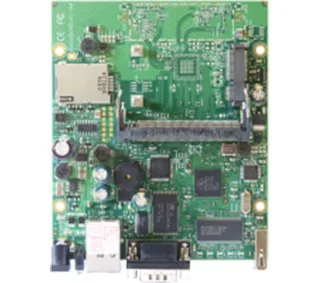Mikrotik RB/411U RouterBOARD 411 with 300MHz Atheros CPU, 32MB RAM, 1 LAN, 1 miniPCI, 1MiniPCIe, 1 USB Slot, RouterOS L4