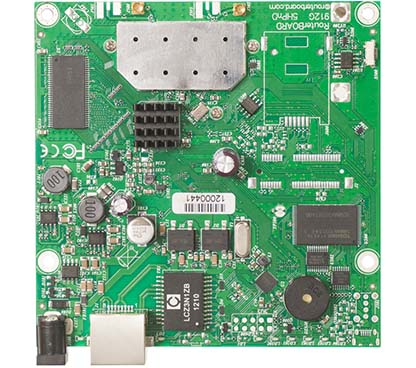 Mikrotik RB/911G5HPnD RB911G5HPnD, RouterBOARD 911G with 600Mhz Atheros CPU, 32MB RAM, 1xGigabit LAN, builtin 5Ghz 802.11a/n 2x2