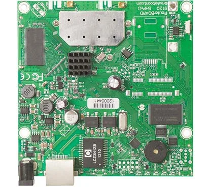 Mikrotik RB/911G5HPnD RB911G5HPnD, RouterBOARD 911G with 600Mhz Atheros CPU, 32MB RAM, 1xGigabit LAN, builtin 5Ghz 802.11a/n 2x2