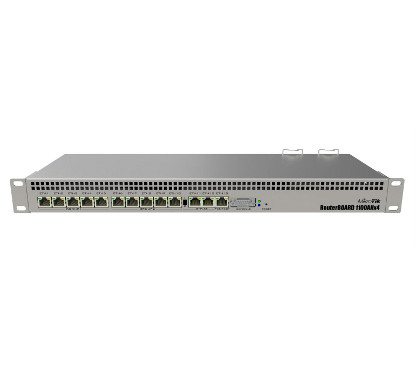 Mikrotik RB1100AHx4 RB1100x4 CPU Annapurna Alpine AL21400 Cortex A15 (4 núcleos, 1,4GHz por núcleo), 1GB RAM, 13xGbit LAN, Rou