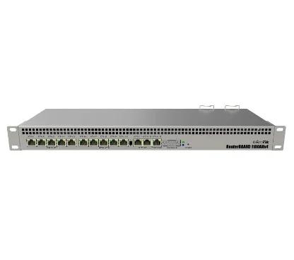 Mikrotik RB1100AHx4 RB1100x4 CPU Annapurna Alpine AL21400 Cortex A15 (4 núcleos, 1,4GHz por núcleo), 1GB RAM, 13xGbit LAN, Rou