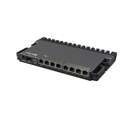 Mikrotik RB5009UG+S+IN Routerboard CPU Marvell Armada ARMv8, 1 GB RAM, 1 LAN de 2,5 Gbits, 7 LAN de 1 Gbits, 1 puerto SFP+