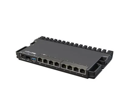 Mikrotik RB5009UG+S+IN Routerboard CPU Marvell Armada ARMv8, 1 GB RAM, 1 LAN de 2,5 Gbits, 7 LAN de 1 Gbits, 1 puerto SFP+