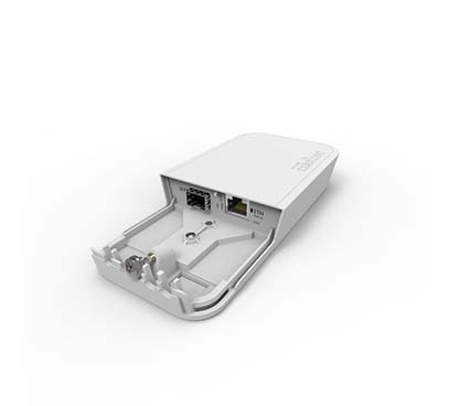 Mikrotik RBFTC11 (FTC , FTC11) Media converter de fibra a cobre en caja exterior con inyector PoE y fuente de alimentación