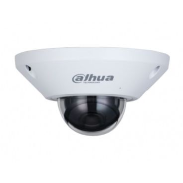 Dahua DH-IPC-EB5541P-M-DAE-AS - Cámara IP Formato Fisheye, Resistente a Intemperie, Resolución 5MP 25/30fps (2592×1944px), Lente Fija (1.4mm), Alimentación PoE y por Fuente (no incl.), Ranur