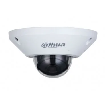 Dahua DH-IPC-EB5541P-M-DAE-AS - Cámara IP Formato Fisheye, Resistente a Intemperie, Resolución 5MP 25/30fps (2592×1944px), Lente Fija (1.4mm), Alimentación PoE y por Fuente (no incl.), Ranura SD