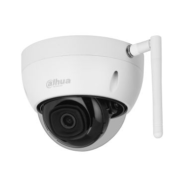 Dahua DH-IPC-HDBW1430DEP-SW-0280B - Cámara IP Wi-Fi Formato Domo, Resistente a Intemperie, Resolución 4MP 20fps (2560x1440px) 25fps (640×480px), Lente fija (2.8mm), Visión Nocturna IR 30m, Alimentación por Fuente, Ranura MicroSD,