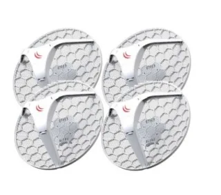 Mikrotik RBLHGG-5acD-XL4pack (LHG XL 5 AC 4PACK) Pack de 4 uds de LHG XL 5 ac con antena de 27dBi de 5GHz, wireless de doble cadena 802.11ac dua