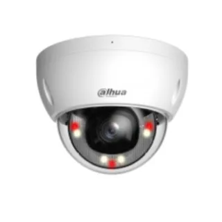 Dahua DH-IPC-HDBW2449EP-S-IL-0280B - Cámara IP Formato Domo, Resistente a Intemperie, Resolución 4MP 20fps (2688×1520px), Lente Fija (2.8mm), Visión Nocturna IR 30m, Alimentación PoE y por F