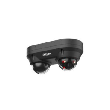 Dahua DH-IPC-HDBW2449FP-AS-E2-IL-0360B-Black - Cámara IP Formato Domo Lente Dual, Resistente a Intemperie, Resolución 2x 4MP 20fps (2688×1520px) 25/30fps (2560×1440), Lente Fija (3.6mm), Visión Nocturna IR 30m y Luz Calida 20m, A