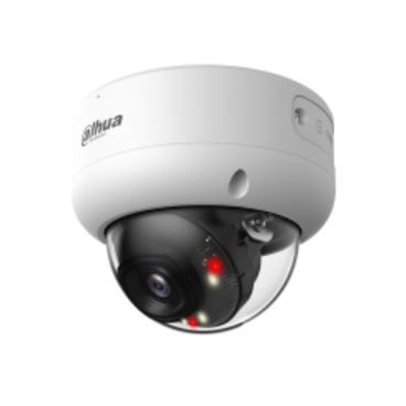 Dahua DH-IPC-HDBW3849EP-S-IL-0280B Domo IP Dahua WizSense, 8MP@25ips, AI-H.265+/Smart H.265+, ICR, 0,007/0,0007 lux, Smart Dual Light 30m, Óptica fija 2,8 mm, WDR 120dB, 3D-NR, 4 ROI, Protección perimetral, SMD 4.0, Micrófono, Ran