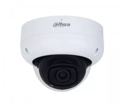 Dahua DH-IPC-HDBW5449RP-ASE-LED-0280B - Cámara IP Formato Domo, Resistente a Intemperie, Resolución 4MP 20fps (2688×1520px), Lente Fija (2.8mm), Visión Nocturna 30m. (Luz Blanca, sin IR), Alimentación PoE y por Fuente (no incl.),