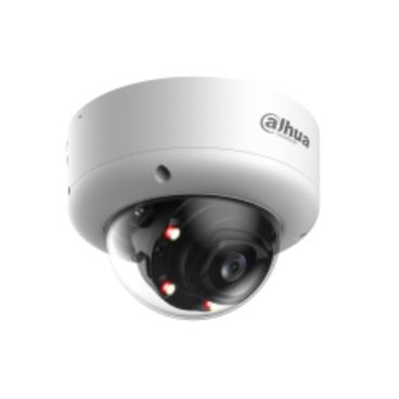 Dahua DH-IPC-HDBW5459E1P-ZE-IL-2712 - Cámara IP Formato Domo, Resistente a Intemperie, Resolución 4MP 25/30fps (2688×1520px), Lente Fija (2.8mm), Visión Nocturna IR 60m. Luz Blanca 50m., Alimentación PoE y por Fuente (no incl.),