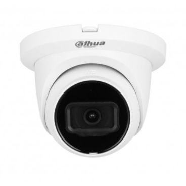 Dahua DH-IPC-HDW2241TMP-S-0360B - Cámara IP Formato Turret, Resistente a Intemperie, Resolución 2MP 25/30fps (1920x1080px), Lente Fija (3.6mm), Visión Nocturna IR 30m, Alimentación PoE y por Fuente (no incl.), Ranura MicroSD
