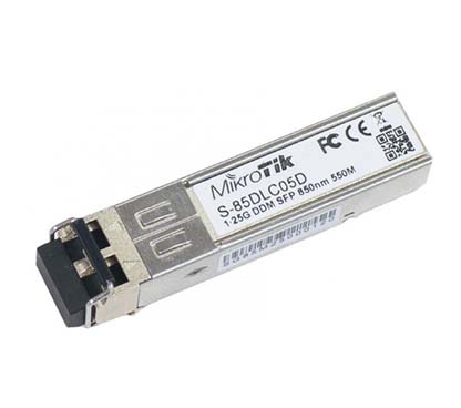 Mikrotik S-85DLC05D Módulo SFP 1.25G MM 550m 850nm Doble conector LC