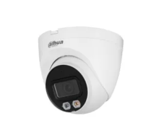 Dahua DH-IPC-HDW2249TP-S-IL-0280B - Cámara IP Formato Turret, Resistente a Intemperie, Resolución 2MP 25/30fps (1920×1080px), Lente Fija (2.8mm), Visión Nocturna IR 30m, Alimentación PoE y p