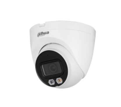 Dahua DH-IPC-HDW2249TP-S-IL-0360B - Cámara IP Formato Turret, Resistente a Intemperie, Resolución 2MP 25/30fps (1920×1080px), Lente Fija (3.6mm), Visión Nocturna IR 30m, Alimentación PoE y por Fuente (no incl.), Ranura MicroSD