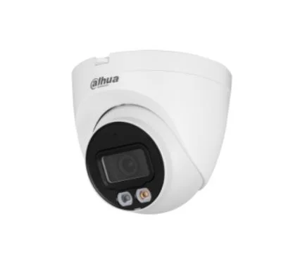 Dahua DH-IPC-HDW2249TP-S-IL-0360B - Cámara IP Formato Turret, Resistente a Intemperie, Resolución 2MP 25/30fps (1920×1080px), Lente Fija (3.6mm), Visión Nocturna IR 30m, Alimentación PoE y por Fuente (no incl.), Ranura MicroSD