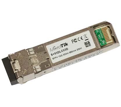 Mikrotik S+85DLC03D Módulo SFP+ 10G MM 300m 850nm