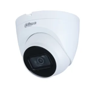 Dahua DH-IPC-HDW2431TP-AS-0280B-S2 Cámara IP Formato Turret, Resistente a Intemperie, Resolución 4MP 25/30fps (2560×1440px), Lente Fija (2.8mm), Visión Nocturna IR 30m, Alimentación PoE y po