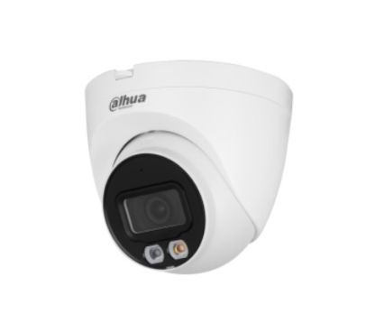 Dahua DH-IPC-HDW2449TP-S-IL-0360B - Cámara IP Formato Turret, Resistente a Intemperie, Resolución 4MP 20fps (2688×1520px), Lente Fija, Visión Nocturna IR 30m, Alimentación PoE y por Fuente (no incl.), Ranura MicroSD