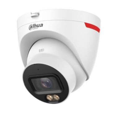 Dahua DH-IPC-HDW2449TP-S-LED-0360B-PRO Cámara IP Formato Turret, Resistente a Intemperie, Resolución 4MP 20fps (2688×1520px), Lente Fija (3.6mm), Visión Nocturna 30m. (Luz Blanca, sin IR), Alimentación PoE y por Fuente (no incl