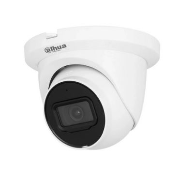 Dahua DH-IPC-HDW2541TMP-S-0280B-S2 - Cámara IP Formato Domo, Resistente a Intemperie, Resolución 5MP 20fps (2960x1668px) 4MP 25/30fps, Lente Fija (2.8mm), Visión Nocturna IR 30m, Alimentación PoE y por Fuente (no incl.), Ranura M