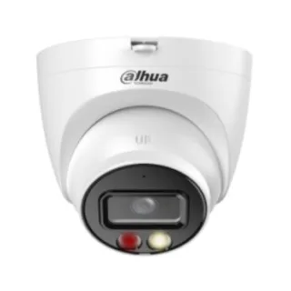 Dahua DH-IPC-HDW2549TMP-S-IL-0360B - Cámara IP Formato Turret, Resistente a Intemperie, Resolución 5MP 20fps (2960×1668px), Lente Fija, Visión Nocturna IR 30m, Alimentación PoE y por Fuente
