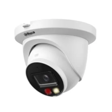 Dahua DH-IPC-HDW2849TMP-S-IL-0360B - Cámara IP Formato Turret, Resistente a Intemperie, Resolución 8MP 20fps (3840×2160px), Lente Fija, Visión Nocturna IR 30m, Alimentación PoE y por Fuente (no incl.), Ranura MicroSD