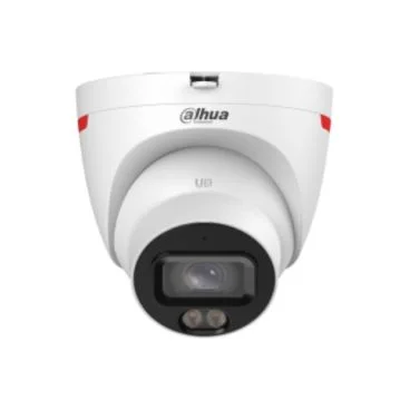 Dahua DH-IPC-HDW2849TP-S-LED-0280B-PRO Cámara IP Formato Turret, Resistente a Intemperie, Resolución 8MP 20fps (3840×2160px) 25/30fps (2688×1520px), Lente Fija (2.8mm), Visión Nocturna 30m (Luz Blanca), Alimentación PoE y por Fuen