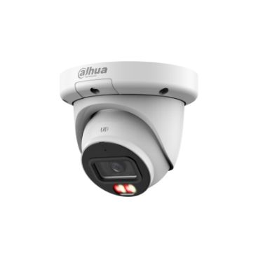Dahua DH-IPC-HDW3449QMP-S-IL-0280B - Cámara IP Formato Domo, Resistente a Intemperie, Resolución 4MP 25/30fps (2688×1520px), Lente Fija (2.8mm), Visión Nocturna IR 50m, Alimentación PoE y por Fuente (no incl.), Ranura MicroSD