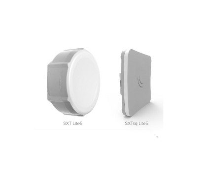 Mikrotik SXTsq Lite5 RBSXTsq5nD con antena de 16dBi 5GHz, wireless 802.11an de doble cadena, CPU de 600MHz, 64MB RAM, 1 x LAN, P