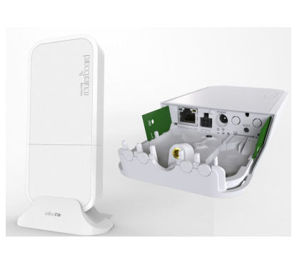 Mikrotik wAP R RBwAPR-2nD con CPU de 650 MHz, 64 MB de RAM, 1xLAN, wireless 802.11b/g/n de doble cadena a 2,4 GHz con antena int