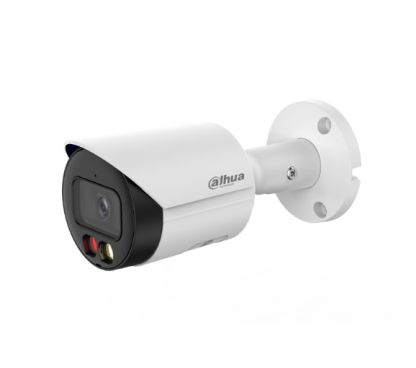 Dahua DH-IPC-HFW2249SP-S-IL-0280B - Cámara IP Formato Bullet, Resistente a Intemperie, Resolución 2MP 25/30fps (1920×1080px), Lente Fija, Visión Nocturna IR 30m, Alimentación PoE y por Fuente (no incl.), Ranura MicroSD