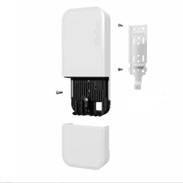 Mikrotik wAPG-5HaxD2HaxD (WAP AX) Punto de acceso WiFi6 de exterior (IP54), CPU Dual Core 800 MHz, RAM 256MB, LAN 2Gb, wireless dual chain 2,4GHz y 5GHz (2x2 MIMO), antena 6,9dBi 2,4GHz y 7dBi 5GHz, RouterOS L4, PoE In