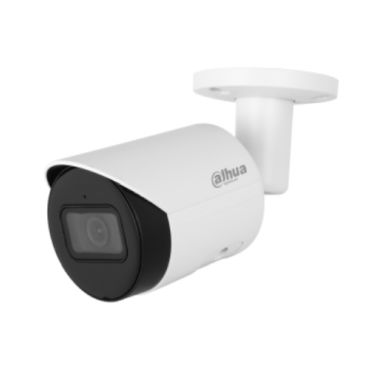 Dahua DH-IPC-HFW2441SP-S-0280B - Cámara IP Formato Bullet, Resistente a Intemperie, Resolución 4MP 20fps (2688x1520px) 25/30fps (2560×1440), Lente Fija (2.8mm), Visión Nocturna IR 30m, Alimentación PoE y por Fuente (no incl.), Ran