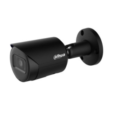 Dahua DH-IPC-HFW2441SP-S-0280B-B - Cámara IP Formato Bullet, Resistente a Intemperie, Resolución 4MP 20fps (2688x1520px), Lente Fija, Visión Nocturna IR 30m, Alimentación PoE y por Fuente (no incl.), Ranura MicroSD