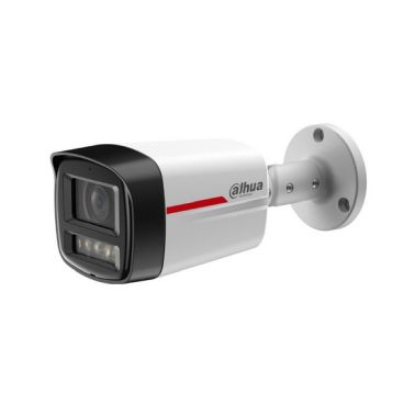 Dahua DH-IPC-HFW2449TLP-S-LED-0280B-PRO - Cámara IP Formato Bullet, Resistente a Intemperie, Resolución 4MP 20fps (2688×1520) 25/30fps (2560×1440), Lente Fija(2.8mm), Luz Blanca 50m, Alimentación PoE y por Fuente (no incl.), Ranu