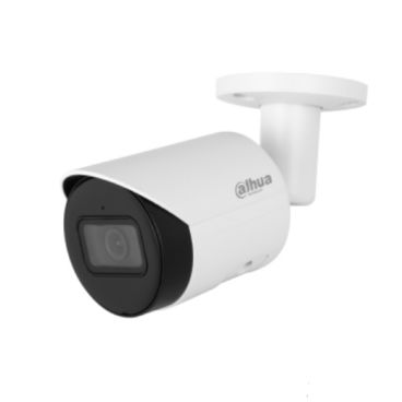Dahua DH-IPC-HFW2541SP-S-0280B-S2 - Cámara IP Formato Bullet, Resistente a Intemperie, Resolución 5MP 20fps (2960×1668px) 25/30fps (2688×1520px), Lente Fija (2.8mm), Visión Nocturna IR 30m, Alimentación PoE y por Fuente (no incl.)