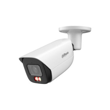 Dahua DH-IPC-HFW3449EP-S-IL-0280B - Cámara IP Formato Bullet, Resistente a Intemperie, Resolución 4MP 25/30 fps (2688×1520px), Lente Fija (2.8mm), Visión Nocturna IR 50m, Alimentación PoE y por Fuente (no incl.), Ranura MicroSD