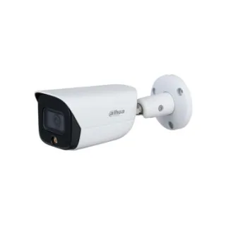 Dahua DH-IPC-HFW3849EP-S-IL-0280B - Cámara IP Formato Bullet, Resistente a Intemperie, Resolución 8MP 25fps (3840×2160px), Lente Fija (2.8mm), Visión Nocturna IR 30m, Alimentación PoE y por