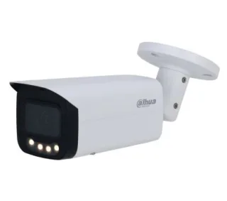 Dahua DH-IPC-HFW5849T1P-ASE-LED-0360B - Cámara IP Formato Bullet, Resolución 8MP 30fps (3840×2160px), Lente Fija, Visión Nocturna 50m (Luz Blanca sin IR), Alimentación PoE y por Fuente (no i