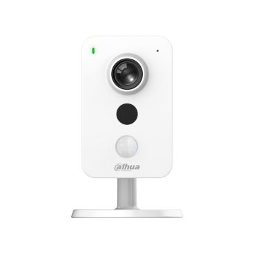 Dahua DH-IPC-K1430KP-STW-0280B-EUR - Cámara IP Wi-Fi Formato Escritorio, Resolución 4MP 25fps (2560x1460px), Lente fija (2.8mm), Visión Nocturna IR 10m, Alimentación por Fuente (incl.) o PoE, Ranura MicroSD