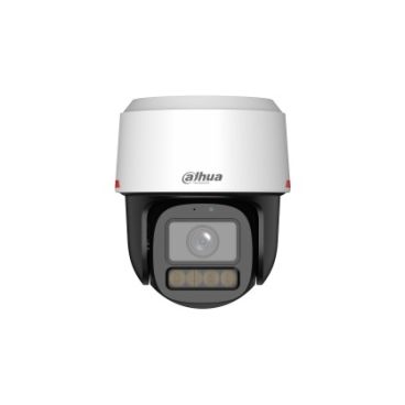 Dahua DH-IPC-PT2249C1P-S-PV-LED-0360B-PRO Cámara IP Formato Turret PT, Resistente a Intemperie, Resolución 2 MP 25/30fps (1920×1080px), Lente Fija (3.6mm), Luz Calida 30m sin IR, Alimentación PoE y por Fuente (no incl.), Ranura Mi
