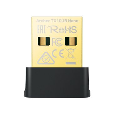 TP-Link Archer Archer TX10UB Nano Adaptador USB WiFi Nano AX900 Dual Band Wi-Fi 6 Bluetooth 5.3 SPEED: 600 Mbps at 5 GHz + 287 Mbps at 2.4 GHz SPEC: Internal Antennas, USB 2.0, MU-MIMO, OFDM