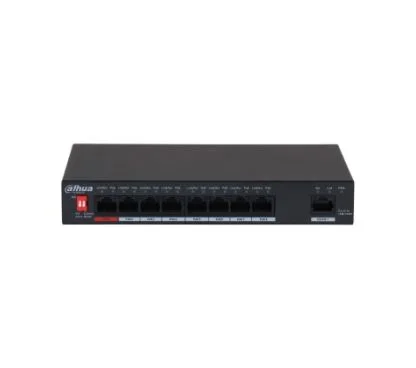 Dahua DH-PFS3009-8ET-96-V2 9-Port Unmanaged Desktop Switch with 8-Port PoE