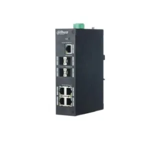 Dahua DH-PFS3409-4GT-V2 Unmanaged hardened switch. High-performance switch chip and large cache that ensure there is no video lag. Complies with IEEE 802.3, IEEE 802.3u, and IEEE 802.3x. A w