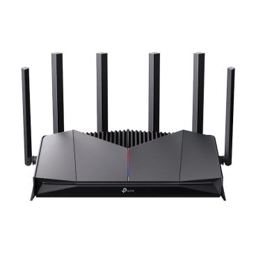 TP-Link Archer GE400 BE6500 Dual-Band Wi-Fi 7 Gaming Router Speeds: 5 GHz: 5765 Mbps (802.11be) + 2.4 GHz: 688 Mbps (802.11be)† SPEC: FCC: ? 30 dBm (2.4 GHz), ? 30 dBm (5 GHz) FEATURE: CE: ?20dBm EIRP (2.4GHz); ?23dBm EIRP (5.17GH